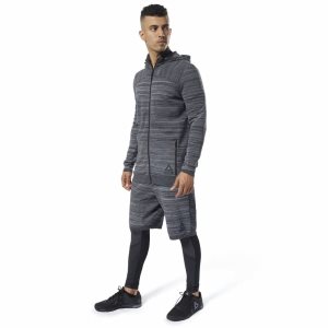 Bluza Z Kapturem Męskie Reebok One Series Training Control Ciemny Szare PL 19UOQBC